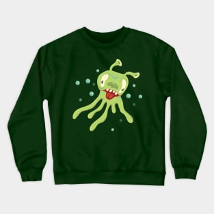 Green alien Crewneck Sweatshirt